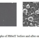 Fig.7b.SEM Micrographs of PBSeIT before and after enzymatic degradation