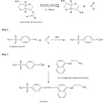 Scheme 1: Reaction sequence for the Formation of coloured product