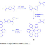 Scheme 10: Synthetic routes to 22 and 23.