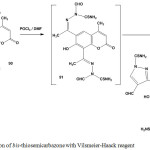 Scheme 38: Reaction of bis-thiosemicarbazone with Vilsmeier-Haack reagent