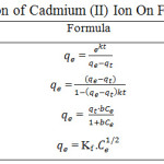 Table 3: Kinetics Model Adsorption of Cadmium (II) Ion On Fe2O3/SBA-15.