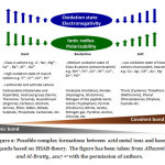 Figure 2: Possible complex formations between acid metal ions and base ligands based on HSAB theory. The figure has been taken from Alhazmi and Al-Bratty, 2017 27 with the permission of authors.